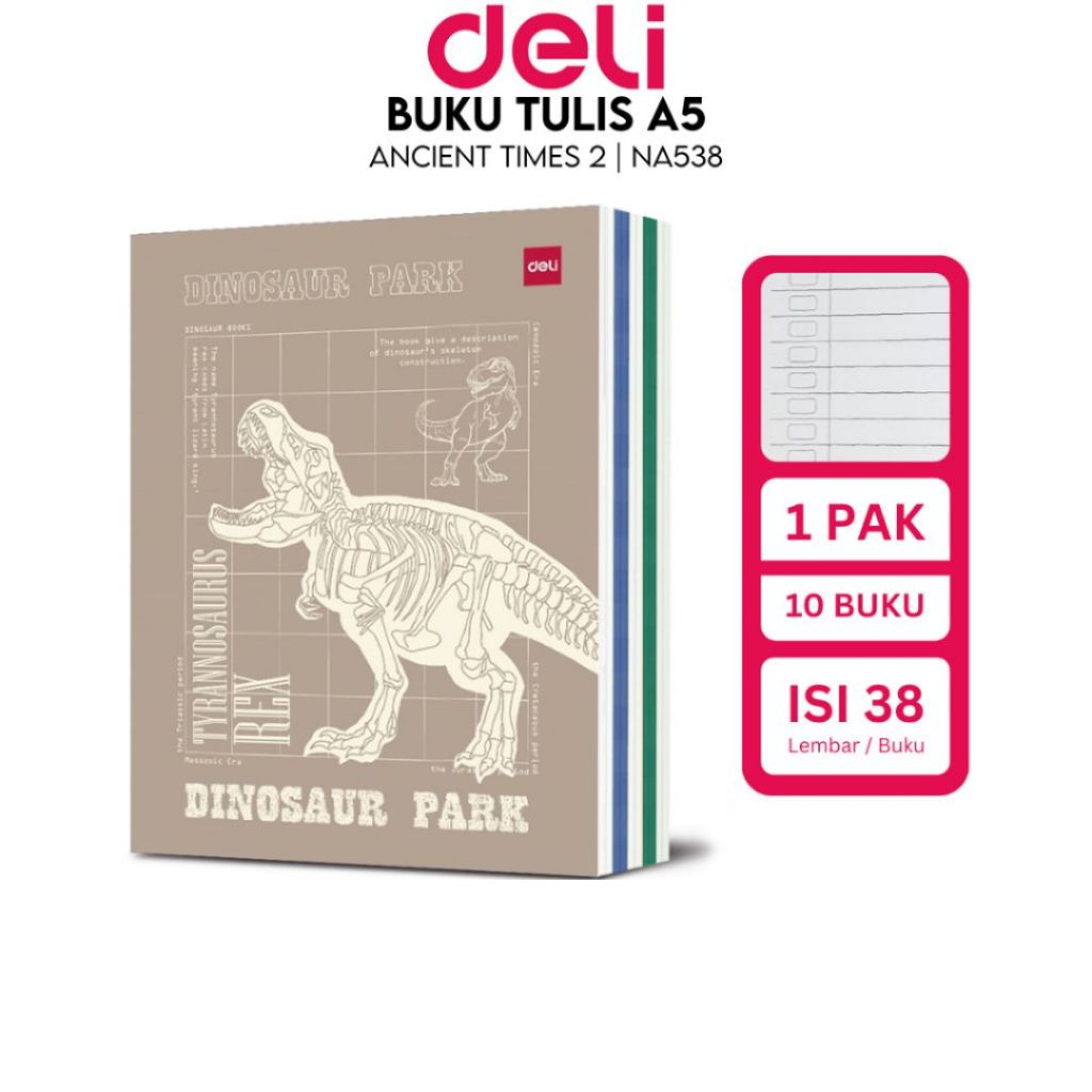 

2024 Buku Tulis Sekolah DELI 38 Lembar – Ancient Times 2