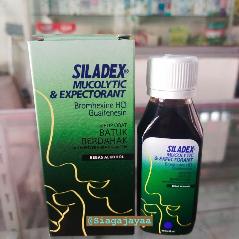 Siladex Mucolytic & Expectorant / Siladex Hijau Syrup 60ml
