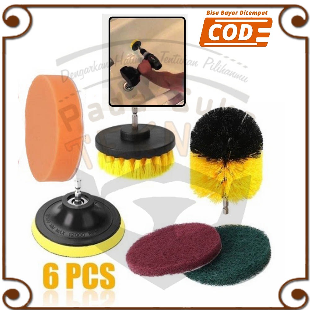 Mata Bor Kepala Sikat Sofa Pembersih WC Poles Karpet Springbed Brush