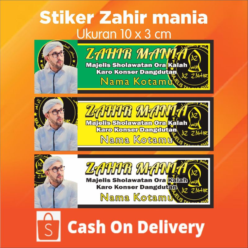 STIKER AZZAHIR AZ ZAHIR MANIA STIKER SHOLAWAT STIKER MAJELIS STIKER VYNIL