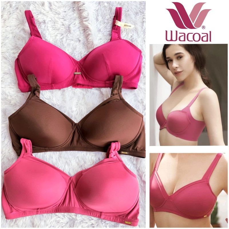 WACOAL BASIC BRA TANPA KAWAT BUSA TIPIS FULL CUP IB 5074 R1 WIRELESS BH WANITA NON WIRE IB5074R1 K18