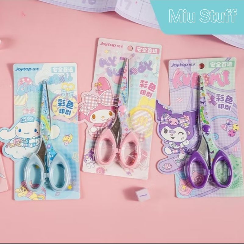 

Gunting Besar Premium Lisence Sanrio Brand Merk JoyTop Original Sanrio Kuromi Melody Cinnamoroll Scissors Stainless