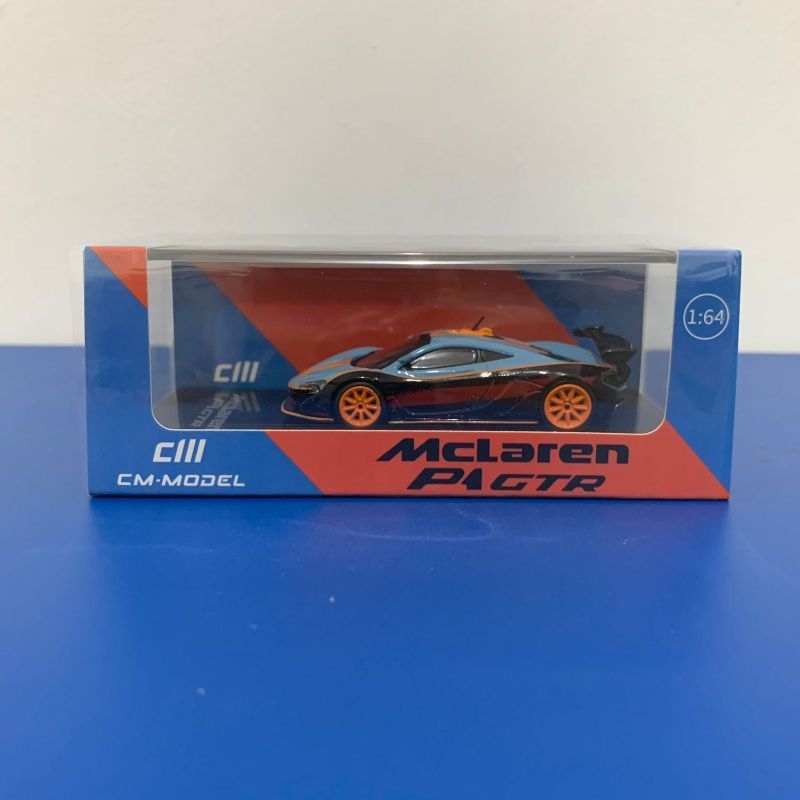 CM MODEL 1/64 MCLAREN P1GTR MODELCAR GULF BLUE