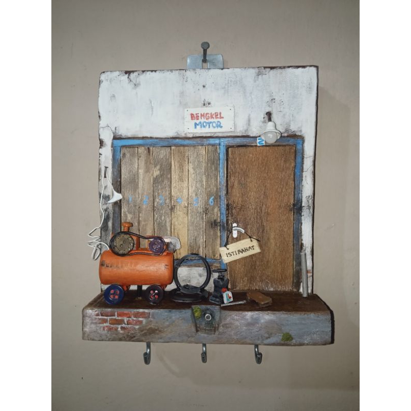 Tempat Gantung Kunci Model Bengkel Mikoart