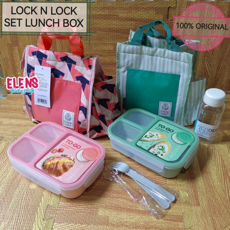 Lock n Lock set lunch box new sekat 3