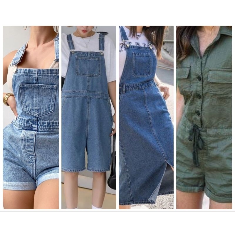 preloved JP dan overall jeans wanita branded