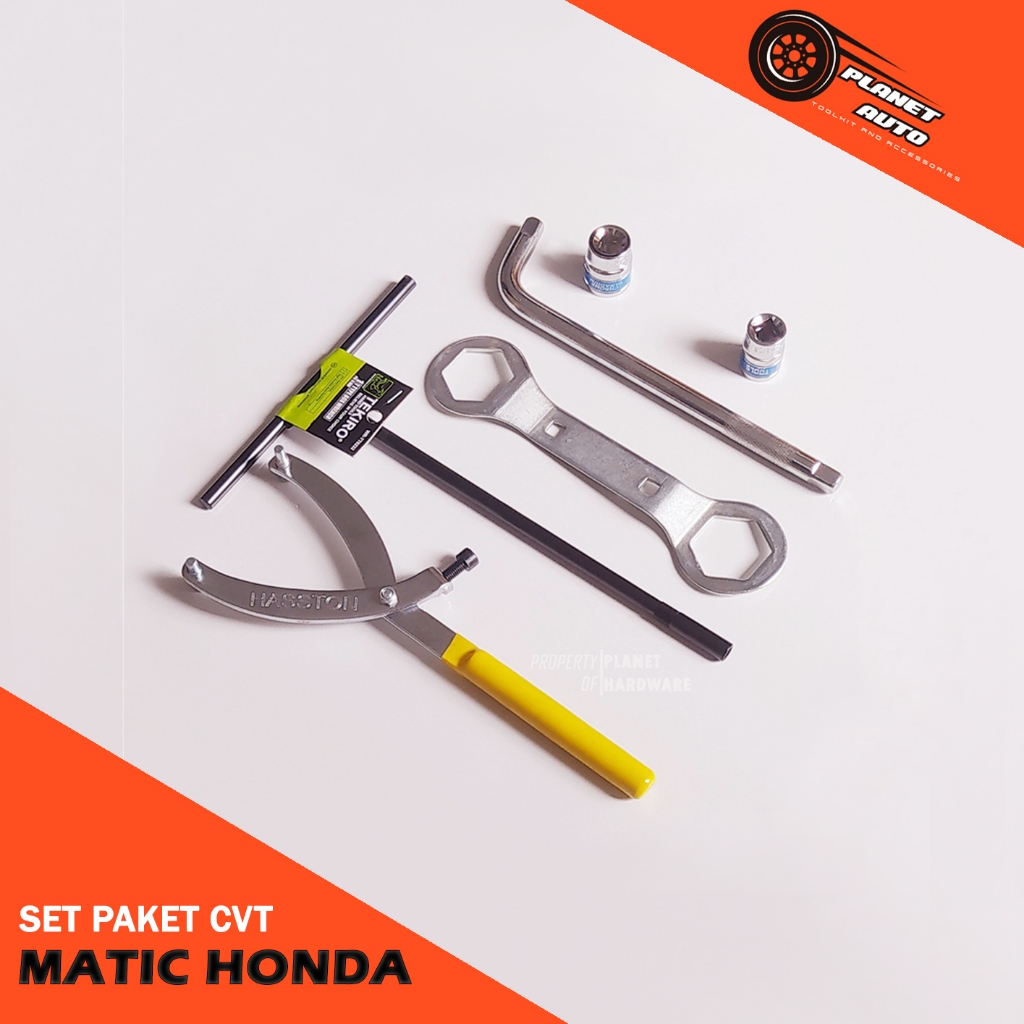 Set Kunci CVT Motor Matic Honda Paket Lengkap Treker Hasston