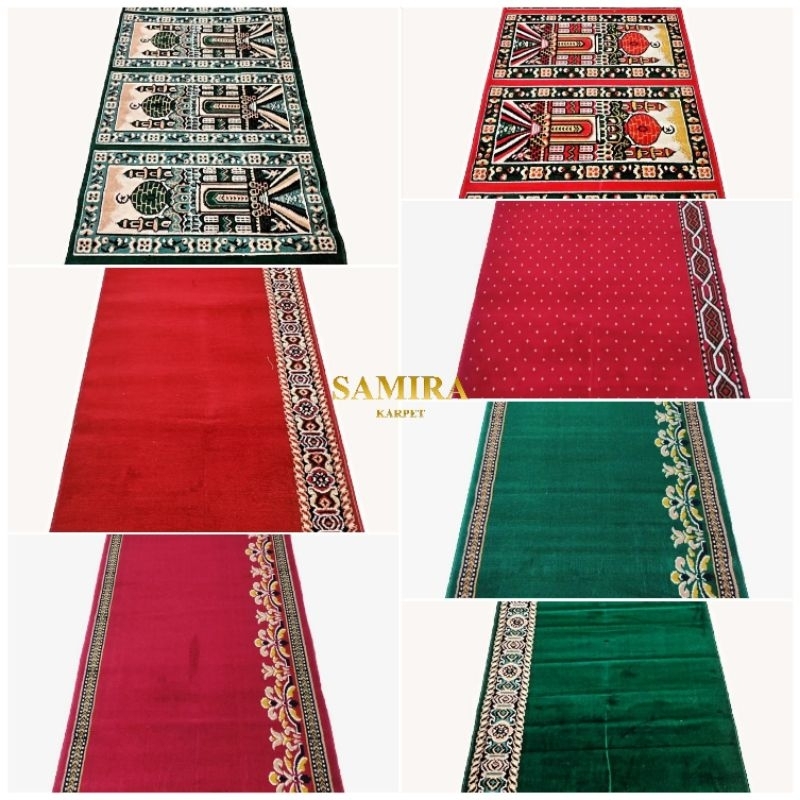 Karpet Masjid Permadani Sajadah Roll Murah Tebal 9 mm Ukuran 105 × 570 cm