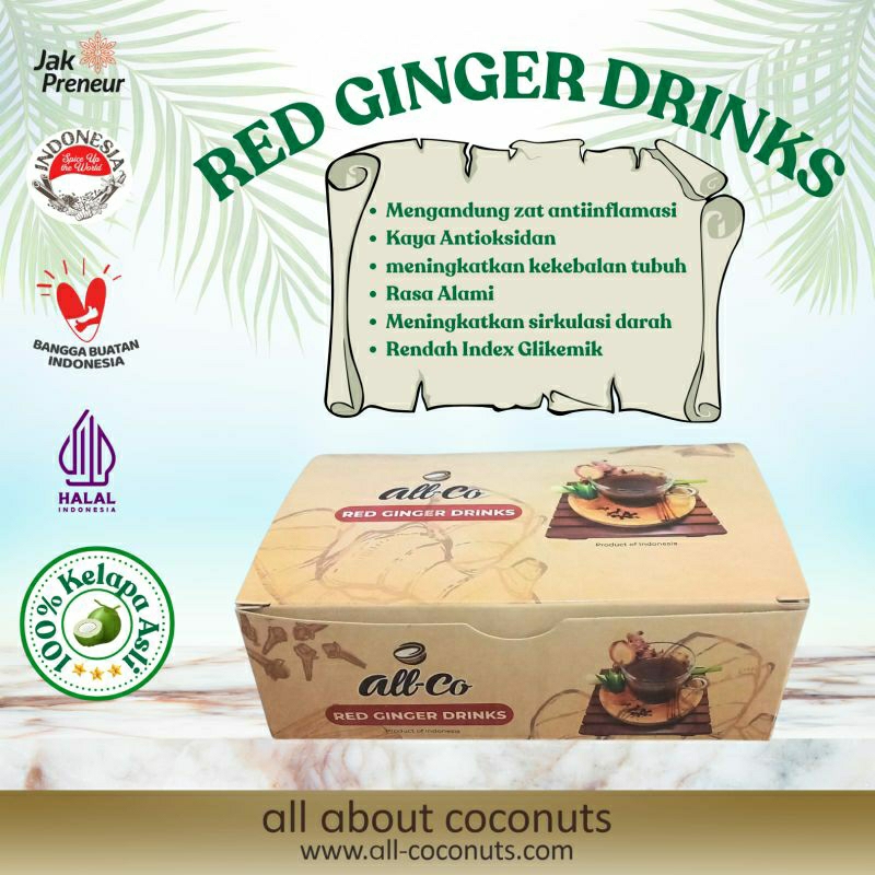 

ALL-CO RED GINGER & COCONUT SUGAR DRINKS 300g