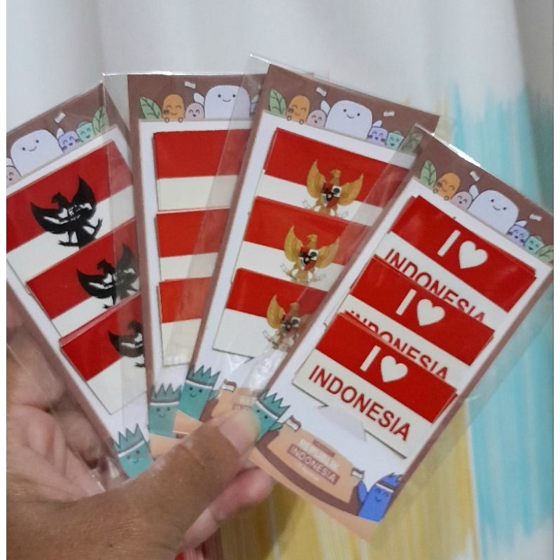 

Stiker Pipi merah putih isi 15 pcs