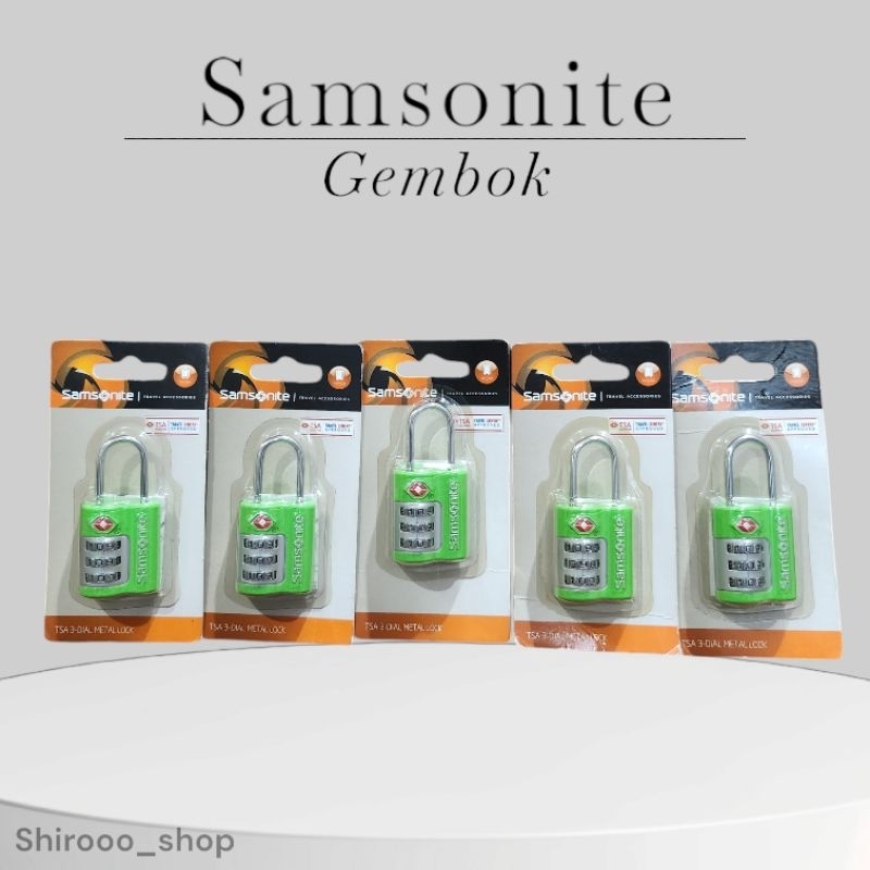 Gembok Koper Samsonite Original