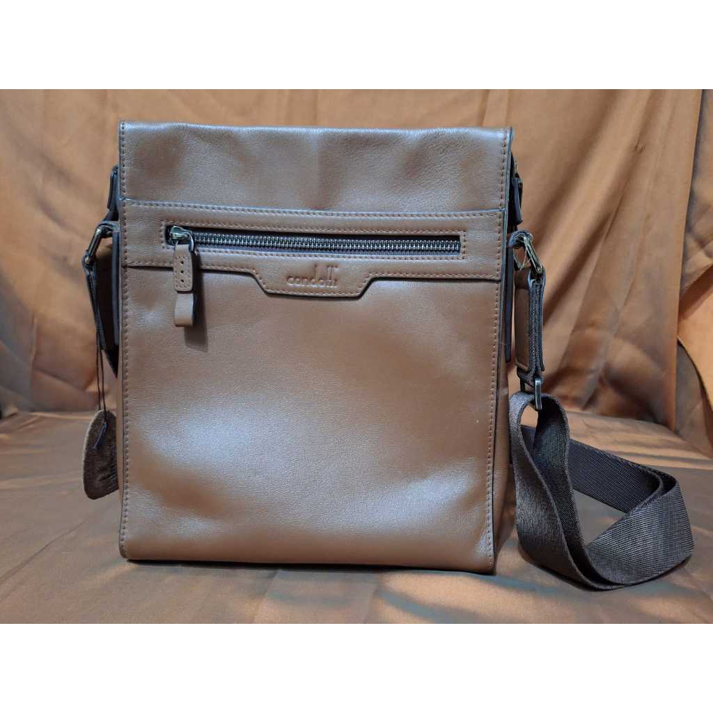 Preloved Sling Bag Pria Con*doti  Coklat
