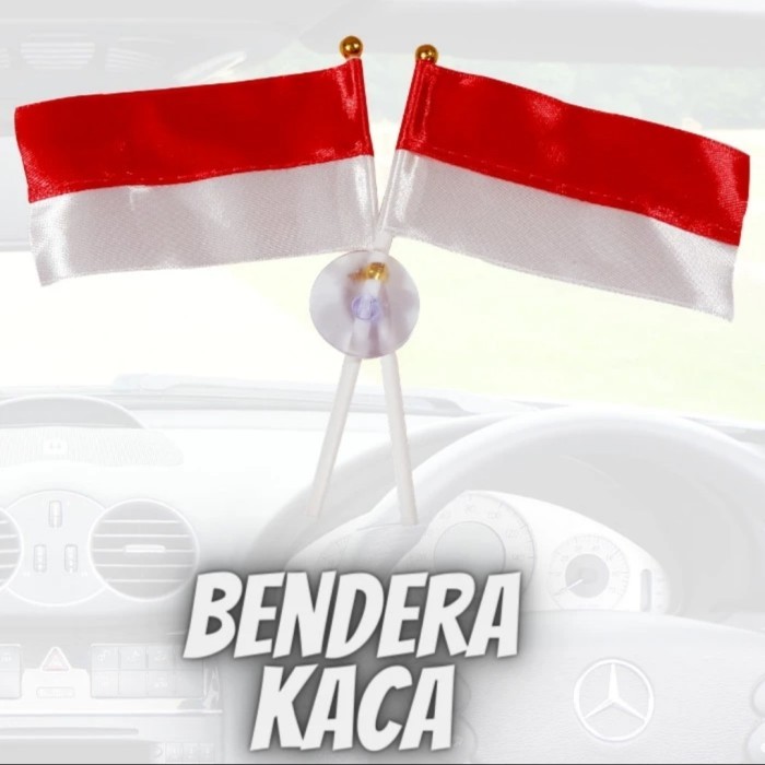 Bendera Indonesia Kaca Mobil | Bendera Merah Putih Mobil | Bendera Silang Indonesia | Bendera Silang