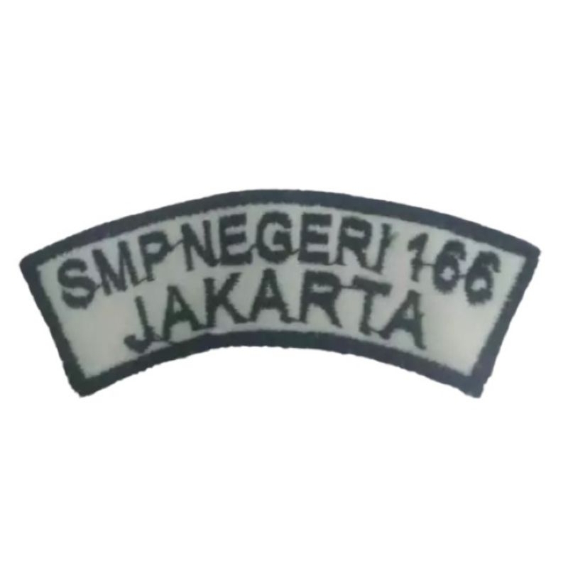 bordir bet nama atribut seragam sekolah