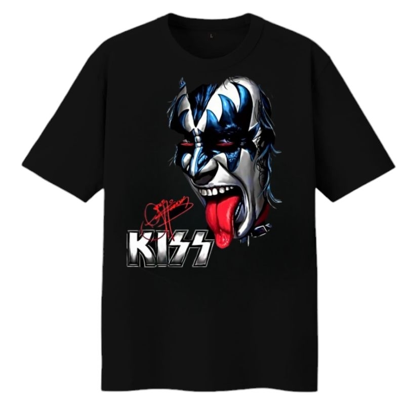 Kaos KISS Kaos Musik Band Kiss Kaos Pria