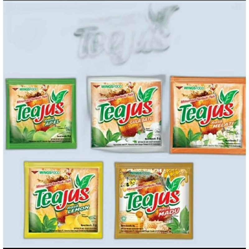

minuman serbuk tea jus / pack isi 6 renceng