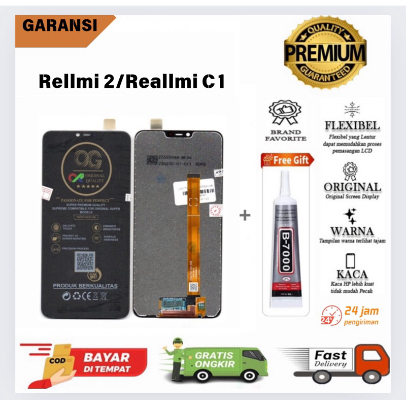 LCD TOUCHSCREEN REALME 2/REALME C1 FULLSET ORIGINAL