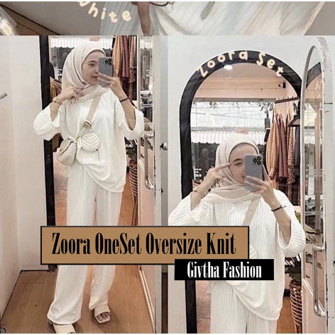 Zoora OneSet Oversize Knit Mango Premium