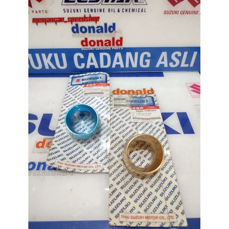 Moncong Knalpot Warna GOLD atau Biru Suzuki Skywave  Hayate Spin Skydrive125 SGA Barang Baru Asli Or