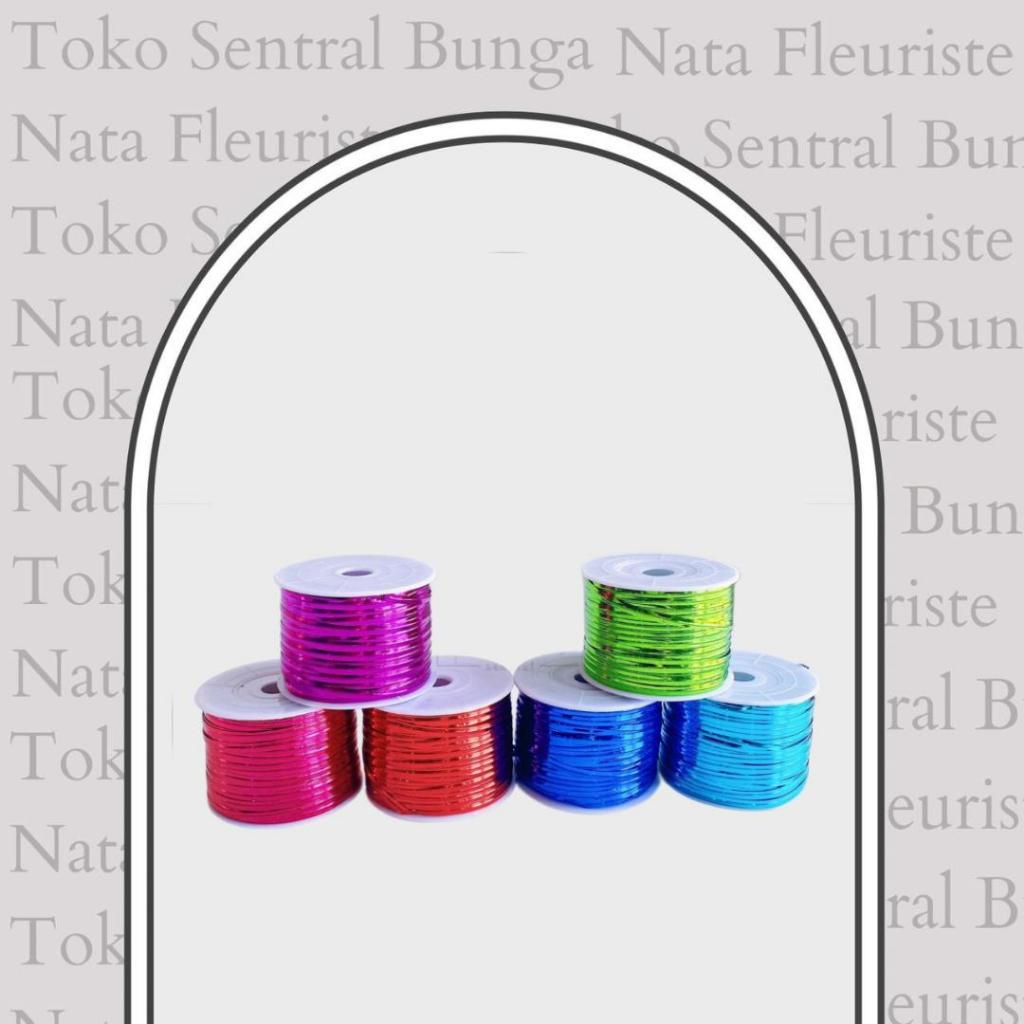 

Pita Kawat /Tali Kawat/Pita Kawat Souvenir Bingkisan 1 Roll 100 Yard