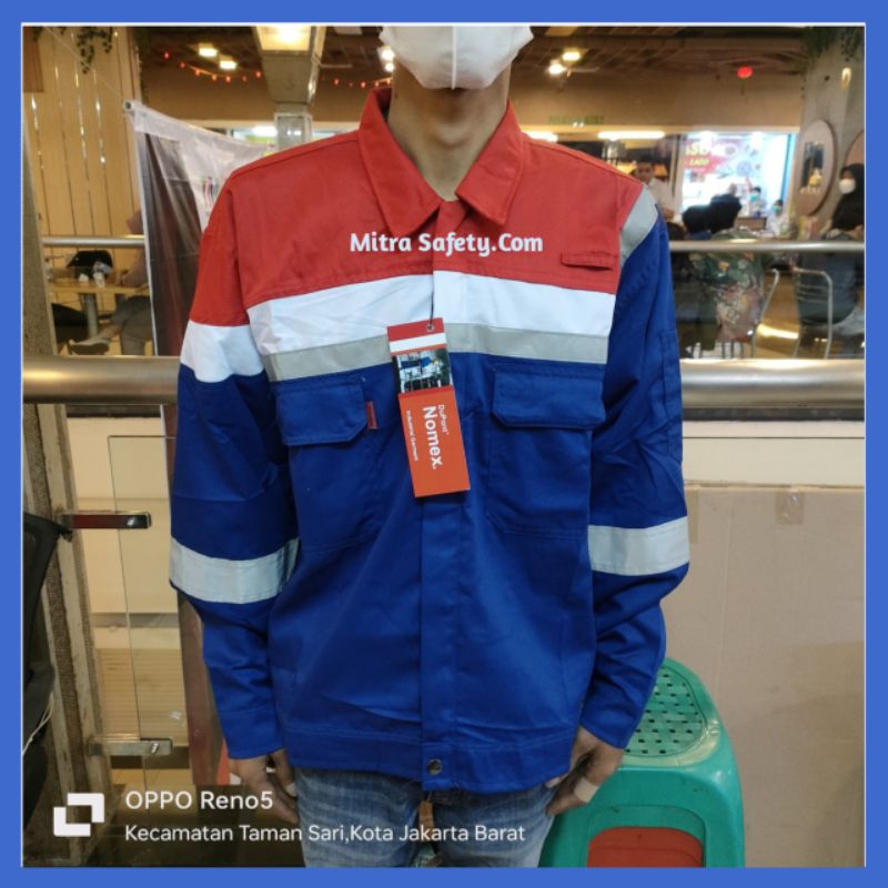 Baju Atasan Pertamina Bahan Nomex IIIA Original