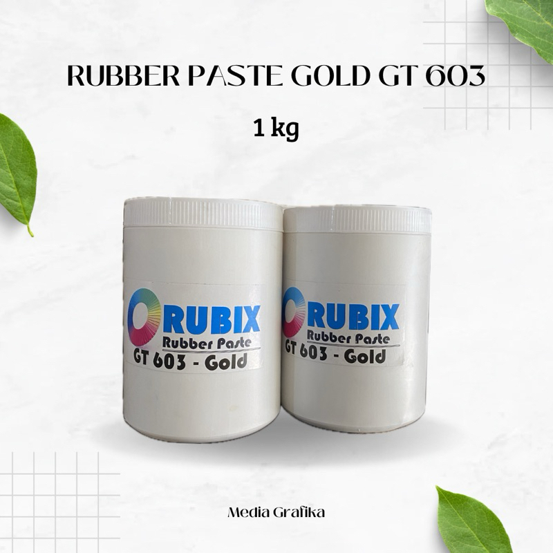 Tinta Sablon Rubber Paste Gold GT 603 Rubix Gold (1kg)