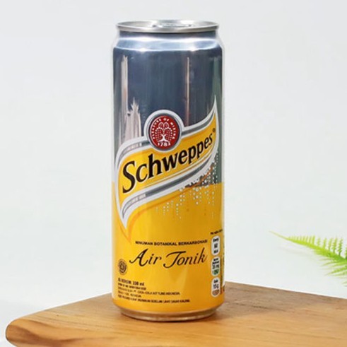 

Schweppes Tonic Water 250 mL Kaleng Can Mixer Drink