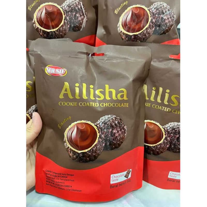 

CEMILAN Ailisha Cookie Coated Chocolate 80gram