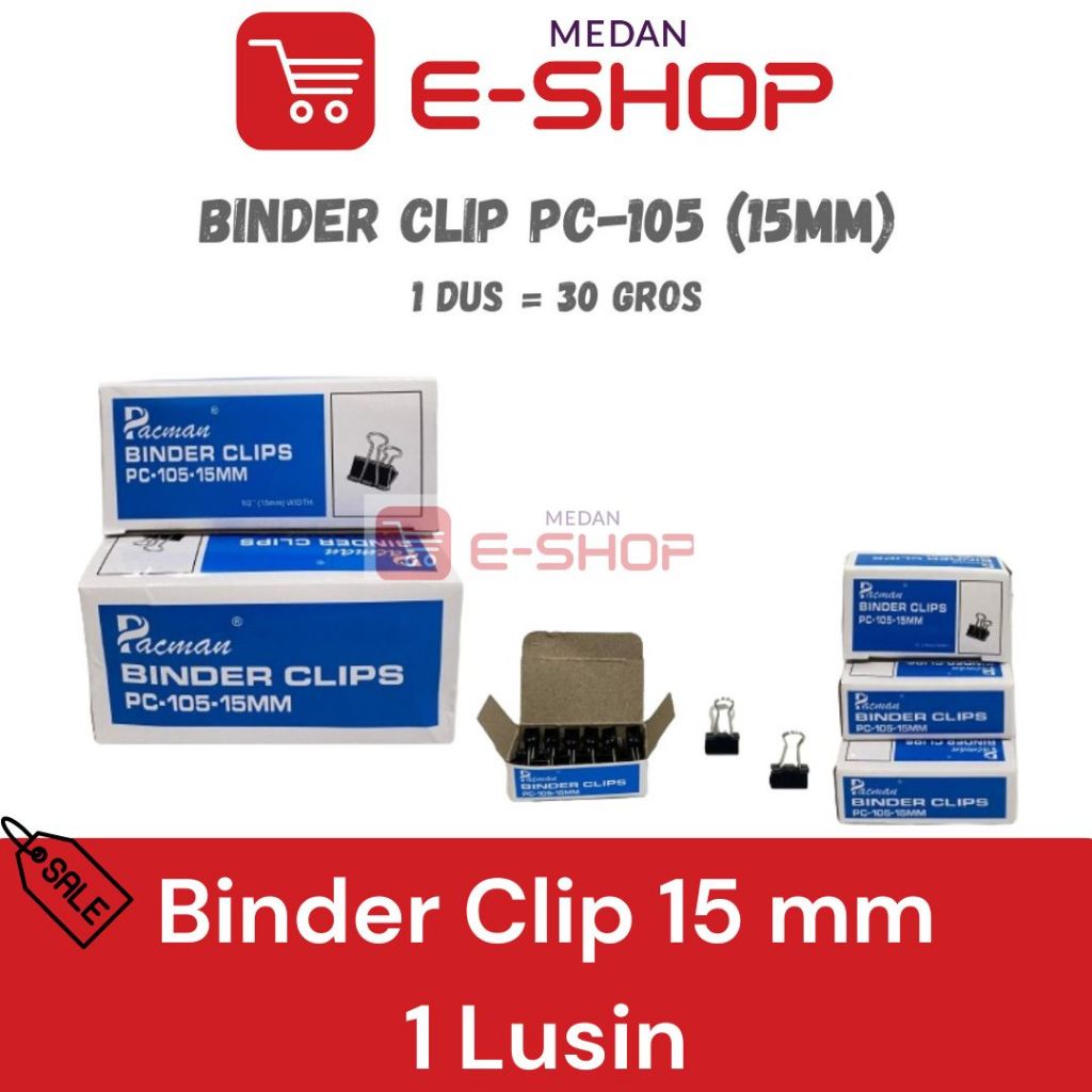 

Binder Clip 105 15 mm isi 12 pcs Penjepit Kertas Hitam Klip Black