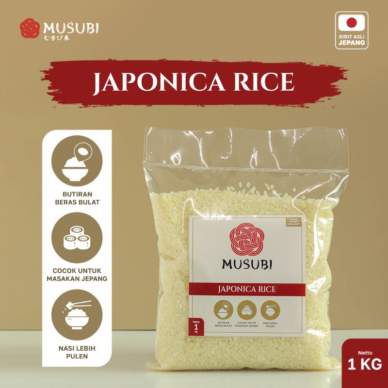 

Beras Jepang Japonica Musubi Premium 1 kg