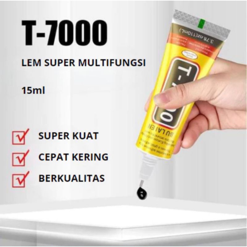 Lem LCD T7000 T-7000 Hitam Lem LCD Touchscreen Lem LCD Hp Terbaik