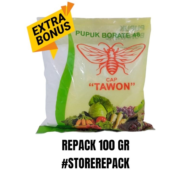 Pupuk BORATE 48 / Boron Cap Tawon REPACK 100 GR ( Original 100% )