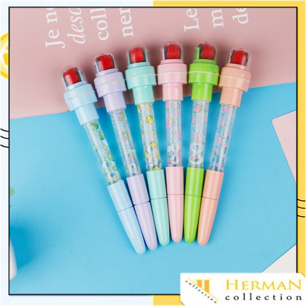 

HC Pena Gel Gelembung Bubble Light 5 in 1 Segel Rol Cahaya Segel Anak-Anak Bolpoint Kreatif Ajaib Pulpen Multi Fungsi Roller Seal Anak Sihir Kreatif Pulpen Pena Hadiah Sekolah