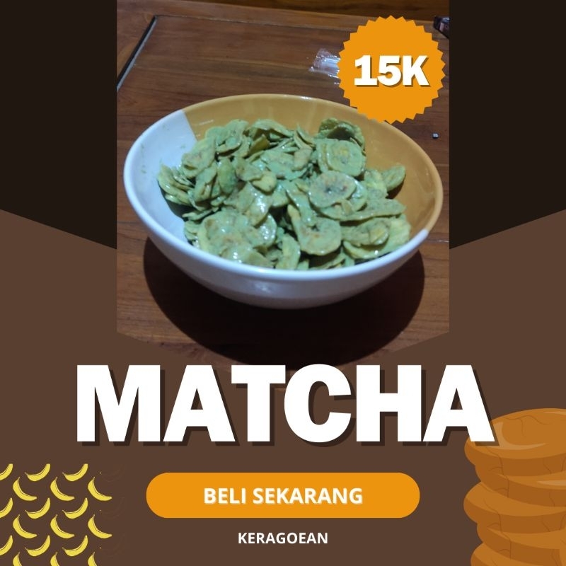 

Keripik Pisang Rasa Matcha 150gram