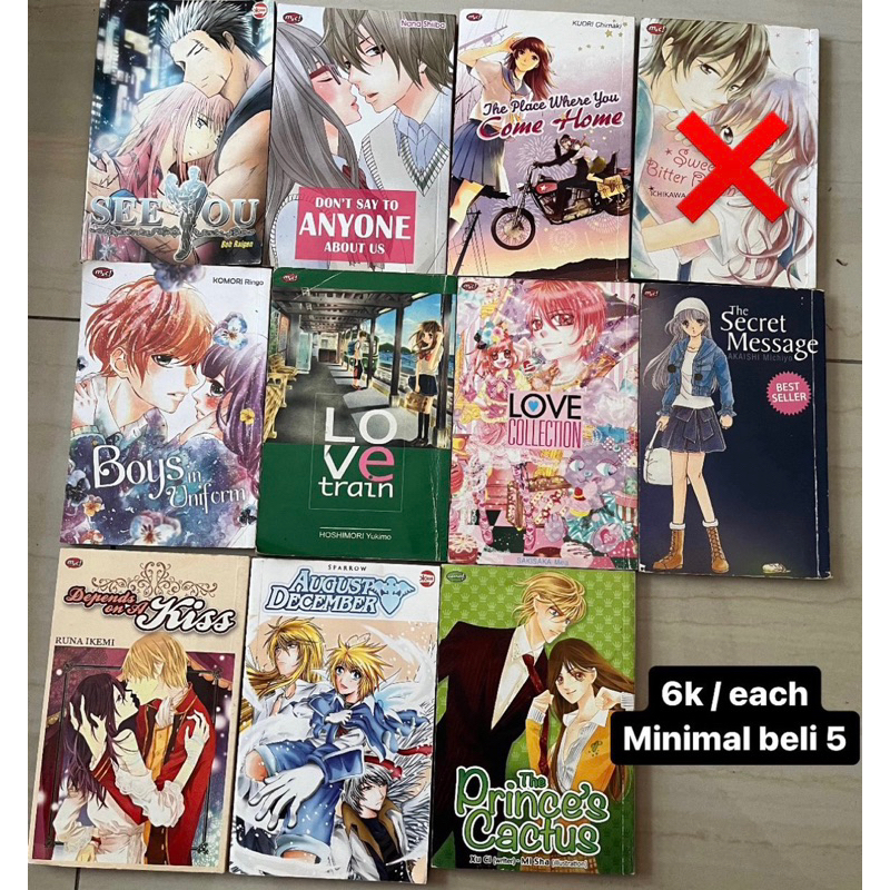 

komik jepang preloved