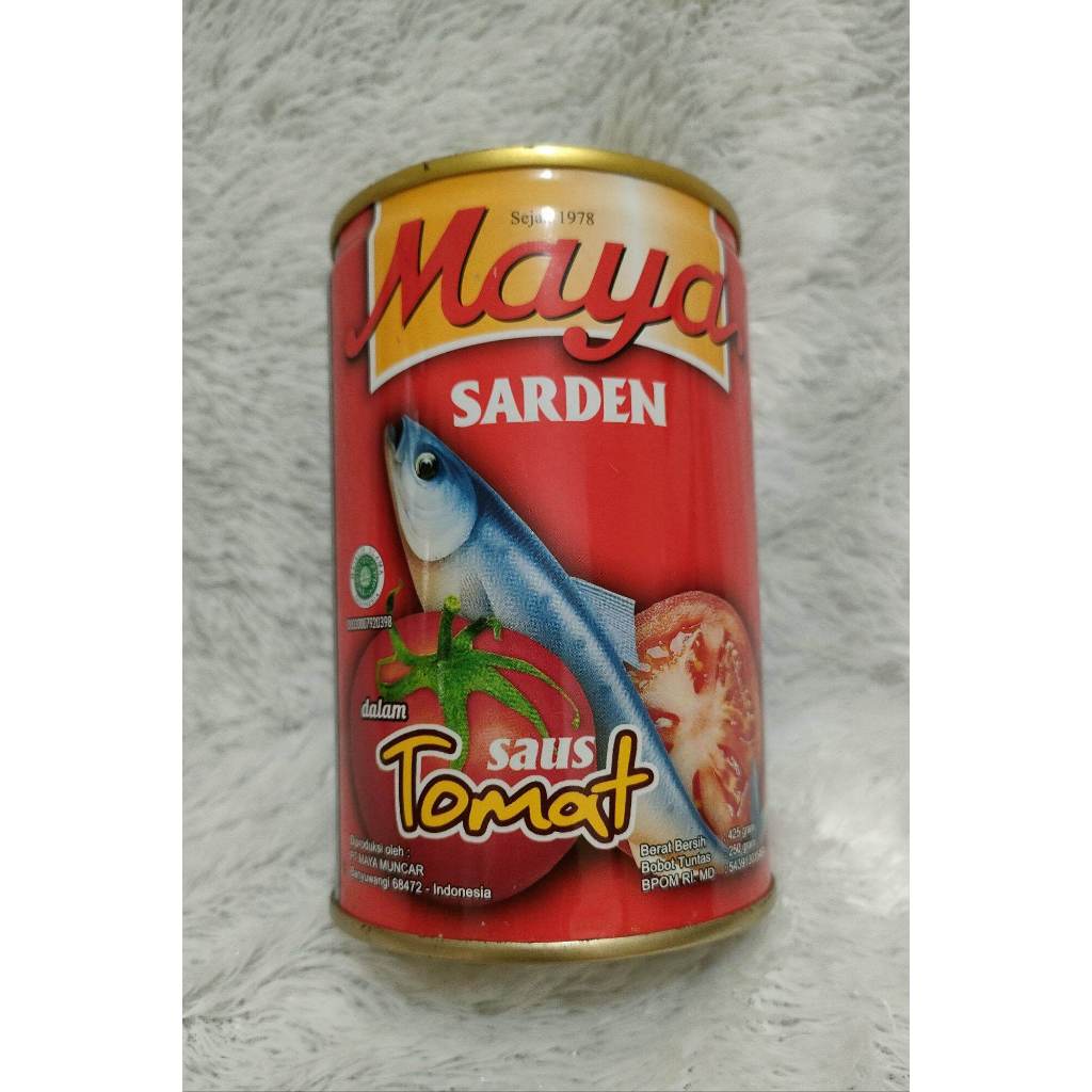 

RB Sarden Maya Saos Tomat Ukuran 425gram Per 1 Pcs