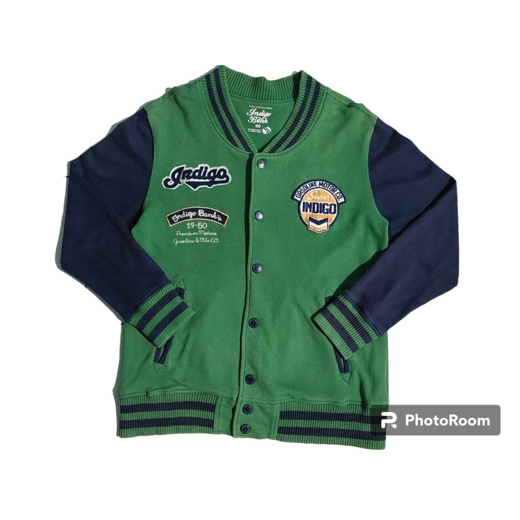 Jacket Varsity Indigo Bank