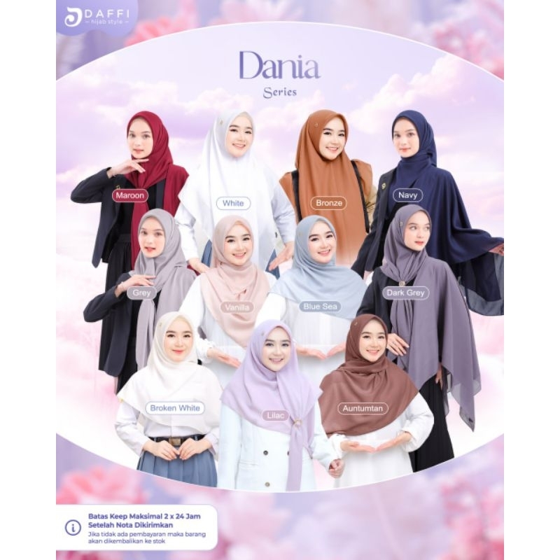 Dania Segiempat Daffi hijab