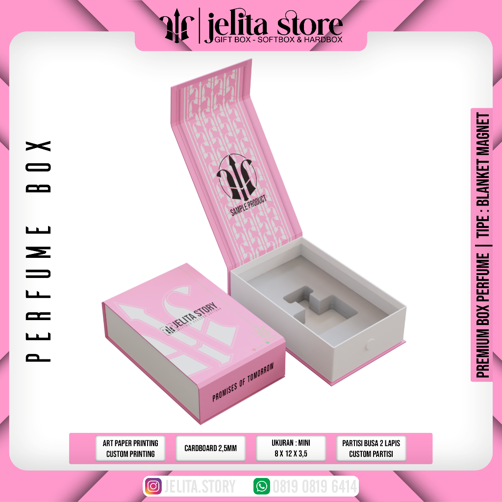 

HARDBOX PARFUME - PERFUME BOX + hard box custom + custom box 8X12X3,5