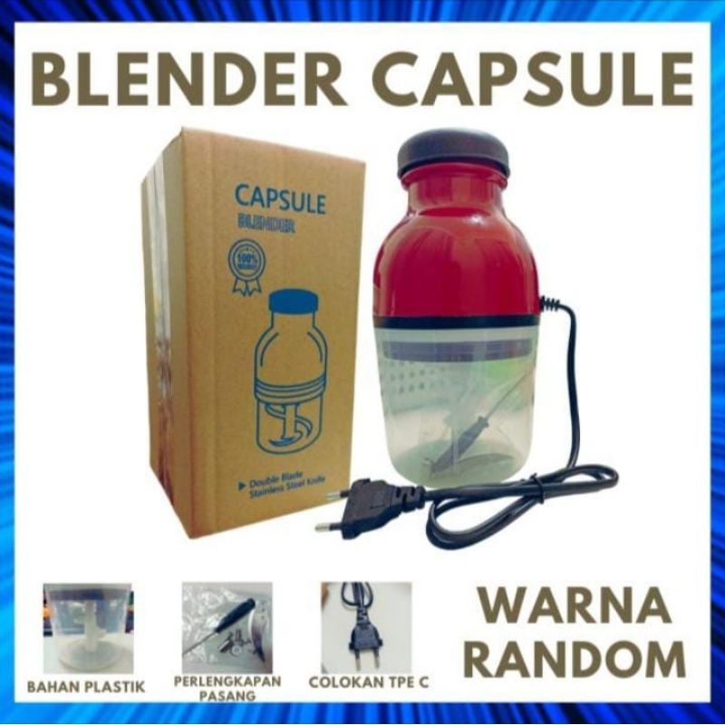 CAPSULE BLENDER / BLENDER CAPSULE / BLENDER BENTUK KAPSUL SERBAGUNA / CAPSULE CUTTER QUATRE