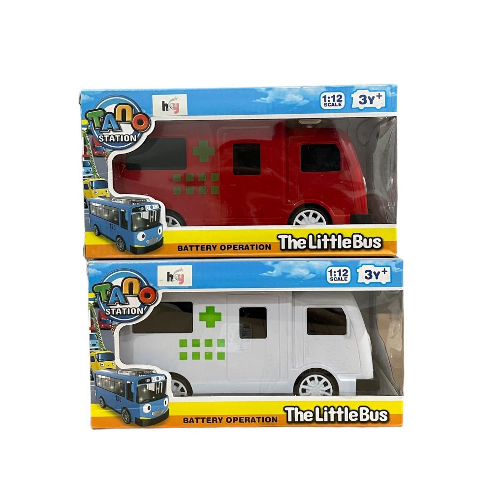 Mainan Mobil Tayo The Little Bus Ambulance Berjalan Lampu Musik / Tayo Car Toys
