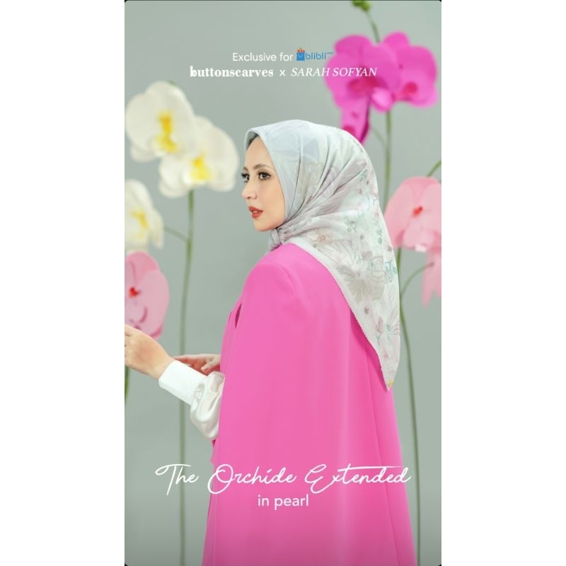 NEW Buttonscarves Orchide PEARL VOAL REG