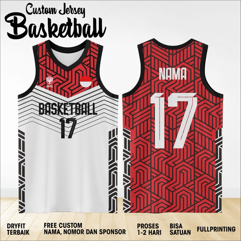 Jersey Basket Custom Full printing