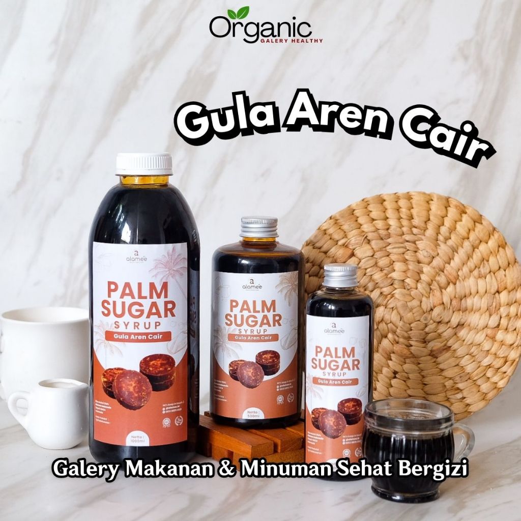 

Gula Aren Cair Syrup Palm Sugar Pure Murni Non Msg Organic Liquid Organik Barista Brown Sirup Natural Manis Natural Asli