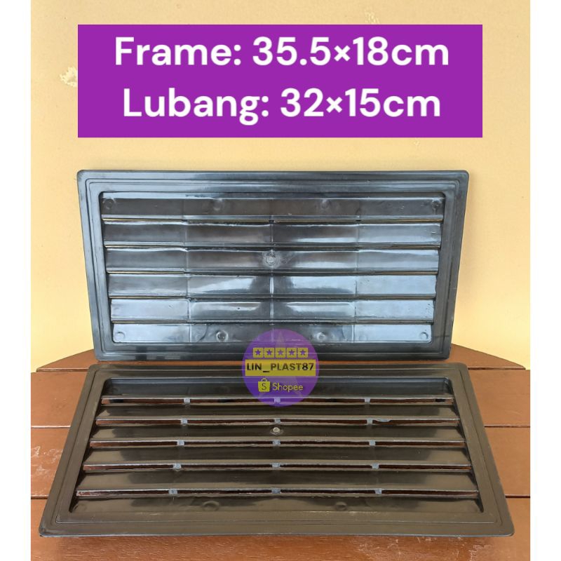 New JALUSI/VENTILASI PINTU KAMAR MANDI PVCVENTILASI UDARA PINTU KAMAR MANDITOILETKISI-KISI UDARA ECO