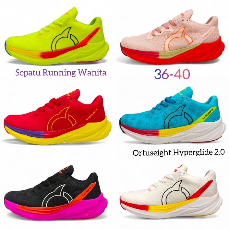 Sepatu Olahraga Wanita Ortuseight Hyperglide 2.0 Super Premium / Sepatu Running Wanita Ortus Hyperfu