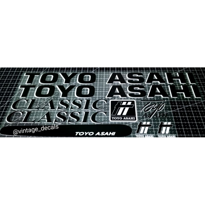sticker decal sepeda TOYO ASAHI CLASSIC