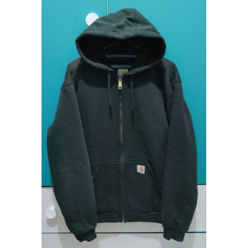 Carhartt Rain Defender Hoodie Zipper Hitam