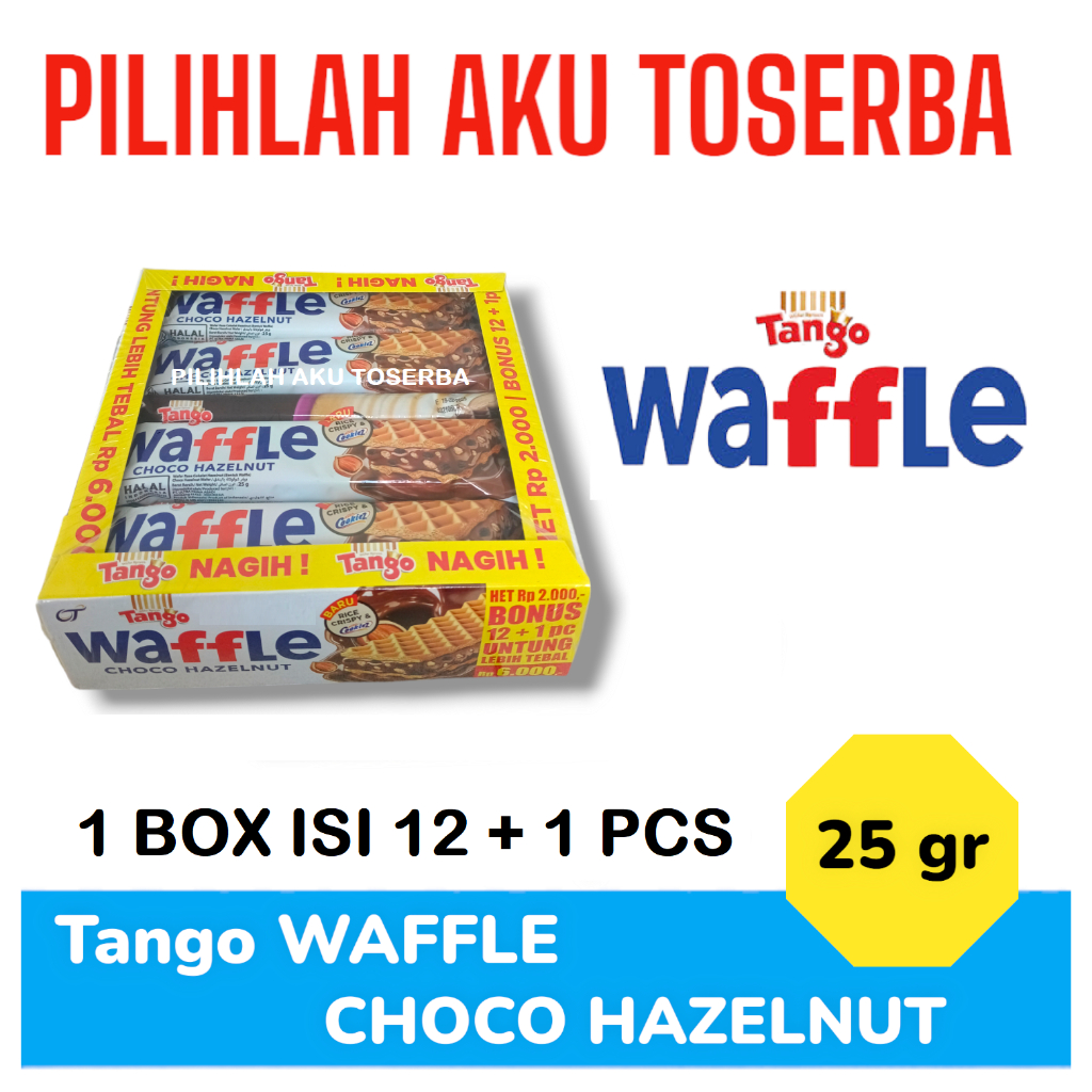 

Tango WAFFLE Choco Hazelnut - ( HARGA PER BOX isi 12 pcs)