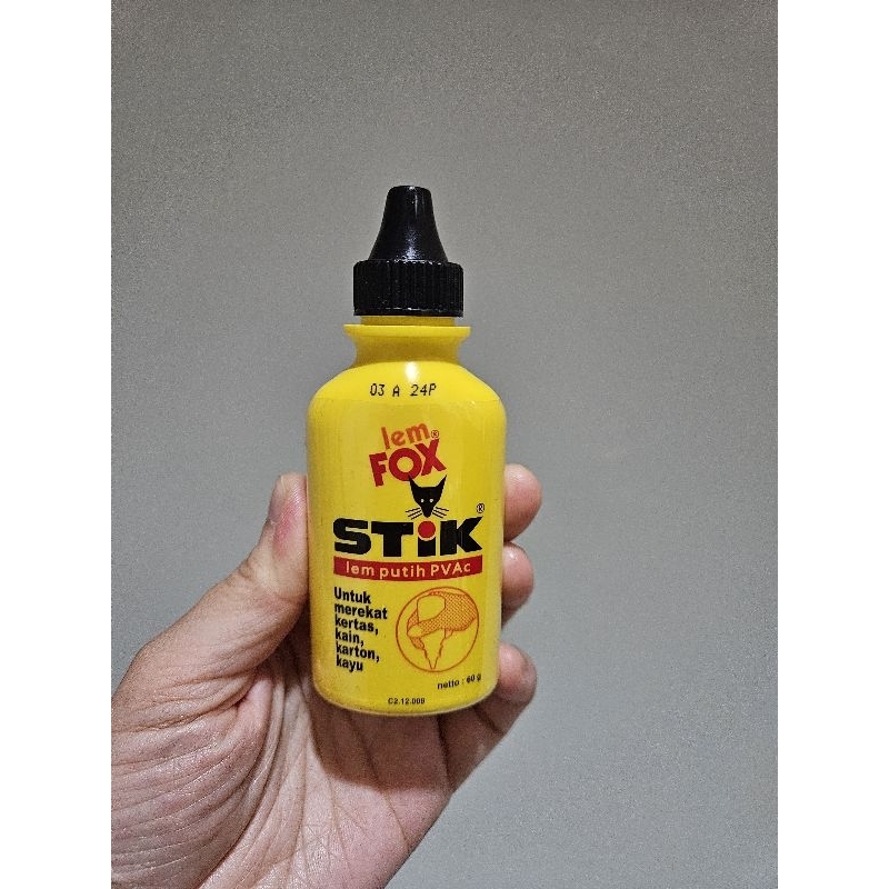 

Lem FOX Stik lem putih PVAc white glue 60g